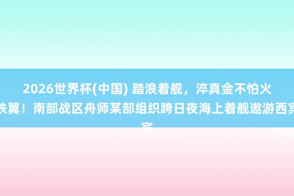 2026世界杯(中国) 踏浪着舰,淬真金不怕火铁翼!南部战区舟师某部组织跨日夜海上着舰遨游西宾