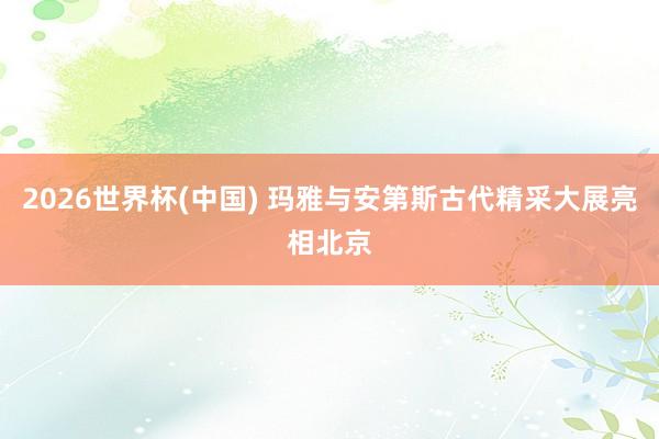 2026世界杯(中国) 玛雅与安第斯古代精采大展亮相北京