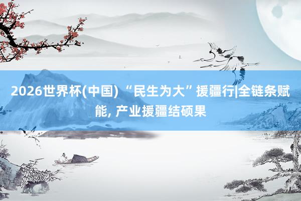 2026世界杯(中国) “民生为大”援疆行|全链条赋能， 产业援疆结硕果