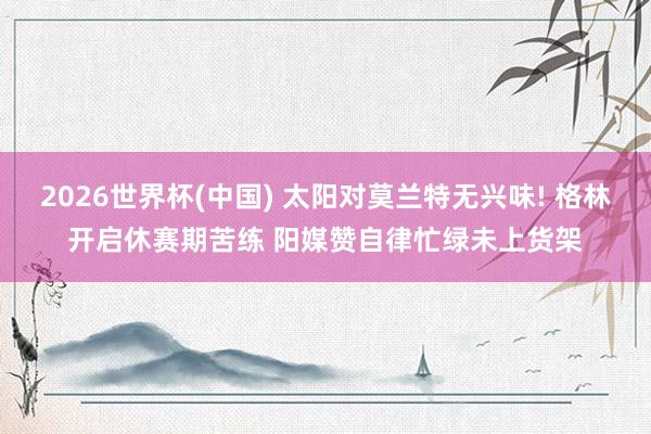 2026世界杯(中国) 太阳对莫兰特无兴味! 格林开启休赛期苦练 阳媒赞自律忙绿未上货架